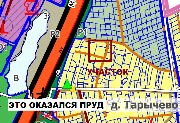 Расположение участка на карте зонирования
